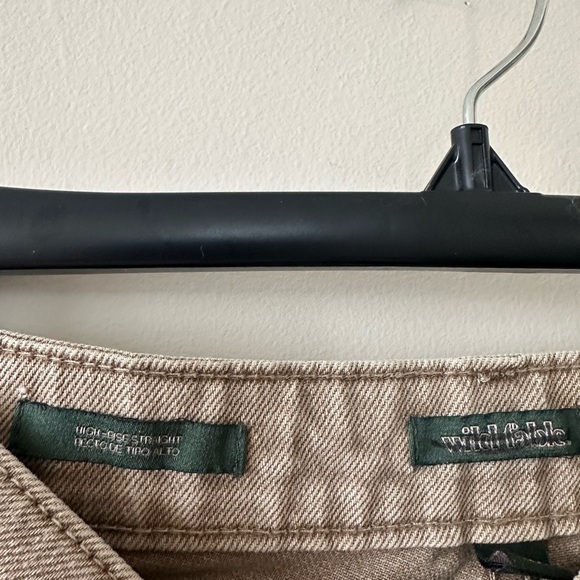 Women’s Wild Fable High Rise Straight tan jeans 0 nwot - Picture 3 of 5